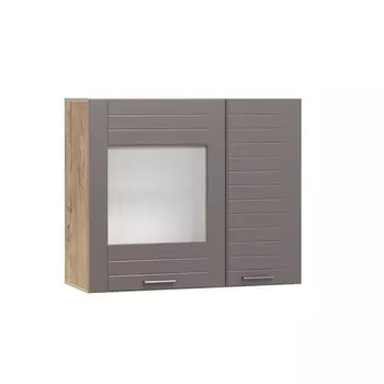 Шкаф навесной Livorno, 952х380х800, Дуб бунратти/Софт Графит МДФ