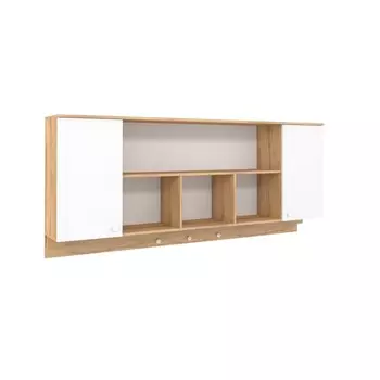 Шкаф навесной «Лойс 81», 2058316886 мм, цвет дуб золотистый/белый