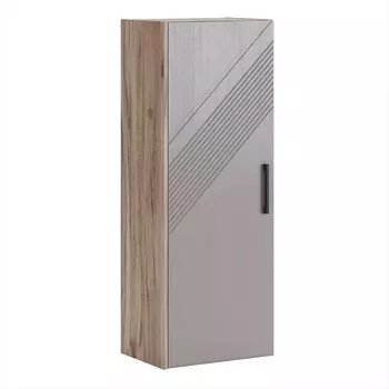 Шкаф навесной малый «Кенди №8», 4503351200 мм, цвет дуб альпийский / ясень грей софт