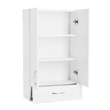 Шкаф навесной для ванной комнаты «Клик Мебель. ПШ 50», 1 ящик, 900500236 мм, цвет белый