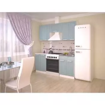 Шкаф навесной «РоялВуд», 300500360 мм, цвет белый/голубой прованс