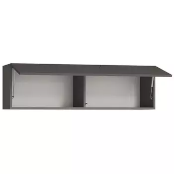 Шкаф навесной «Шерлок», 1 дверь, 1202314350 мм, цвет графит серый/графит