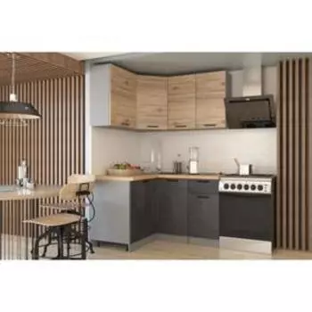 Шкаф навесной угловой Лофт 600х600х720 Рустик натур