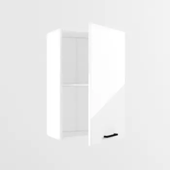 Шкаф навесной В450 450х320х720 Белый/Белый глянец