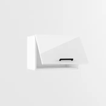 Шкаф навесной В500 1-софт 500х320х360 Белый/Белый глянец