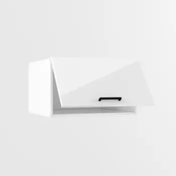 Шкаф навесной В600 1-софт/гл 600х576х360 Белый/Белый глянец