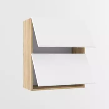 Шкаф навесной В600 2-софт 600х320х720 Дуб сонома/Тальк