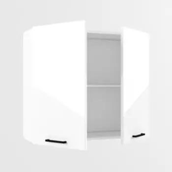 Шкаф навесной В800 800х320х720 Белый/Белый глянец