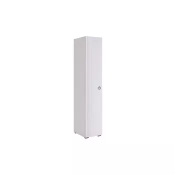 Шкаф однодверный Ева, белое дерево/белый матовый