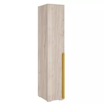 Шкаф однодверный «Лайк 01.01», 400 550 2100 мм, цвет дуб мария / горчица