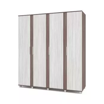 Шкаф Пандора-П41 520х1900х2100 4-х створчатый Шимо темный/светлый