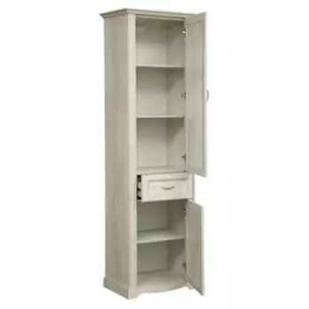 Шкаф-пенал «Сохо» 32.04-01, 654 424 2120 мм, цвет бетон пайн белый / бетон пайн патина