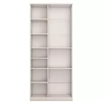 Шкаф-пенал «Босфор», 8784681998 мм, 4 двери, 2 ящика, ясень анкор светлый/глиняный серый