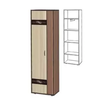 Шкаф-пенал Инфинити, 600х354х2140, Венге/Дуб молочный