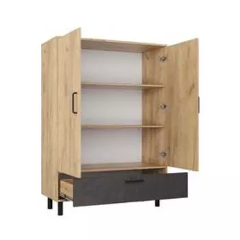 Шкаф с ящиком малый ЛОФТ Тб-1 1000х450х1420 Дуб Бунратти/ Малави