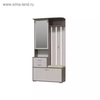 Шкаф с вешалкой «Домино», 10003602020 мм, цвет бодега тёмный / светлый