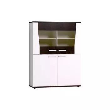 Шкаф - сервант «Норвуд 22», 12044001591 мм, цвет белый/орех шоколадный