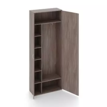 Шкаф широкий правосторонний TEKKA, 80х33х210 см, цвет ясень шимо тёмный