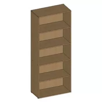 Шкаф стеллаж НШ-1, 760х380х1890 мм, бук светлый