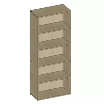 Шкаф стеллаж НШ-1, 760х380х1890 мм, клен