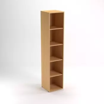 Шкаф стеллаж НШ-6, 383х380х1890 мм, бук светлый