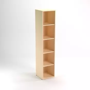Шкаф стеллаж НШ-6, 383х380х1890 мм, клен