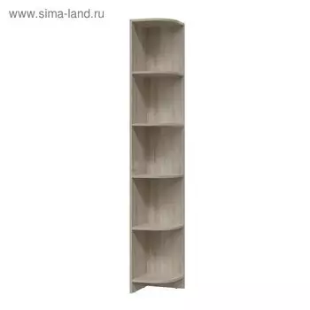 Шкаф стеллаж угловой СИТИ 300*300*1905 Дуб сонома