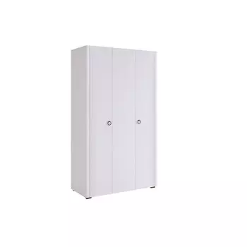 Шкаф трехдверный Ева, белое дерево/белый матовый