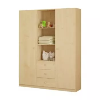 Шкаф прямой трёхстворчатый Polini kids Simple, 13505201900 мм, цвет натуральный