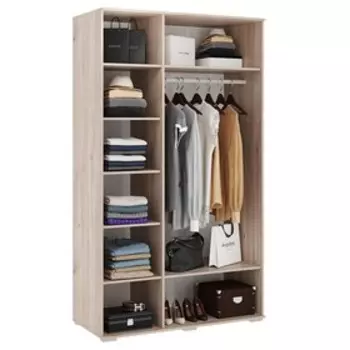 Шкаф трёхдверный «Модерн 05.02», 1200 × 550 × 2100 мм, цвет дуб мария / бронза