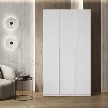 Шкаф прямой трёхстворчатый «Бруно», 12005052216 мм, цвет белый