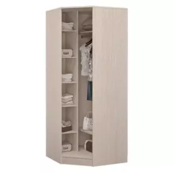 Шкаф углов с зер ВЕРОНА 890х890х2243 Дуб атланта/рамка МДФ дуб атланта с патиной