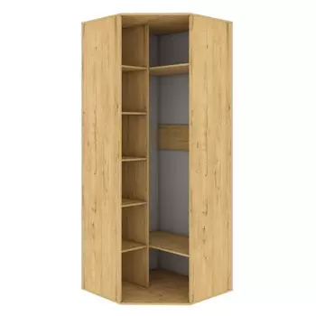 Шкаф угловой «Бруно», 8608602270 мм, без зеркала, цвет дуб вотан / серый графит