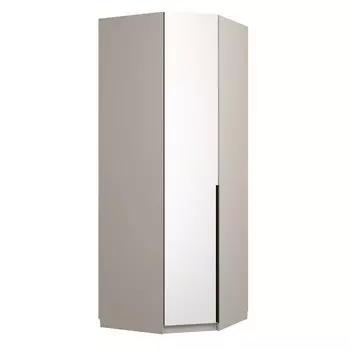 Шкаф угловой для одежды «Авелона», с зеркалом, 8408402200 мм, цвет кашемир серый