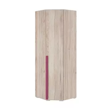 Шкаф угловой «Лайк 09.01», 700 × 700 × 2100 мм, цвет дуб мария / фуксия