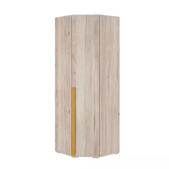 Шкаф угловой «Лайк 09.01», 700 × 700 × 2100 мм, цвет дуб мария / горчица