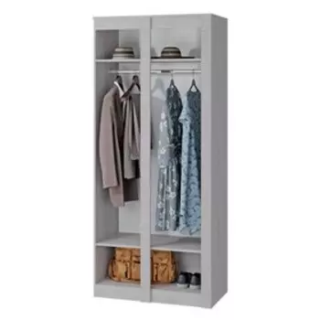 Шкаф угловой Монако 960х510х2200 ясень белый/F12