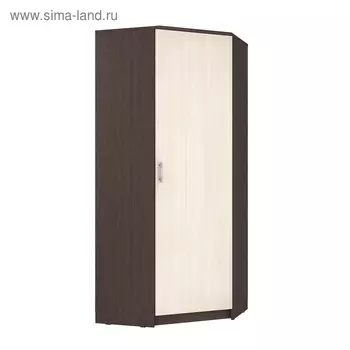 Шкаф угловой ШУ 2100х900х900 Дуб выбеленный/Венге