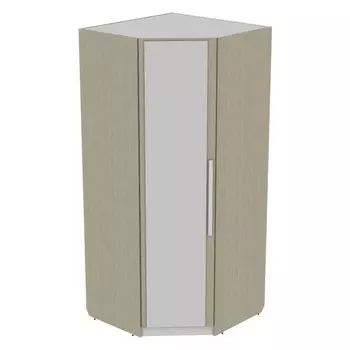 Шкаф угловой «Стилика», 950 × 950 × 2200 мм, цвет белый / пикар