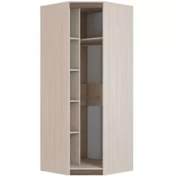 Шкаф угловой «Ванесса», 865 865 2168 мм, цвет ясень шимо светлый / тёмный