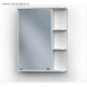 Зеркало – шкаф «А – 55», правый, 550120700 мм, цвет белый