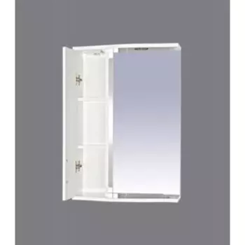 Шкаф-зеркало АСТРА-50 лев. (свет)