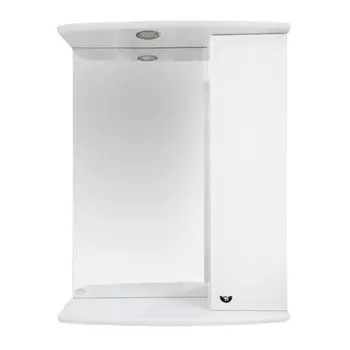 Шкаф-зеркало АСТРА-50 прав. (свет)