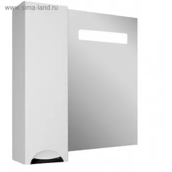 Шкаф-зеркало Грация 75 левый с подсветкой LED Домино 15 см х 75 см х 70 см