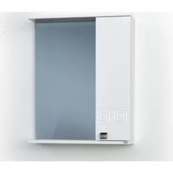 Зеркало – шкаф «Этно», правый, с подсветкой, 600150700 мм, цвет белый