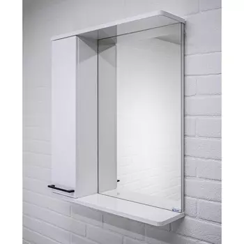 Зеркало шкаф для ванной комнаты «Айсберг. Контраст», 60, левый, 606150716 мм, цвет белый