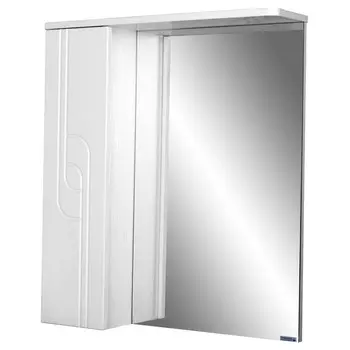 Зеркало шкаф для ванной комнаты «Айсберг. Лилия », 50, левый, 506151701 мм, цвет белый