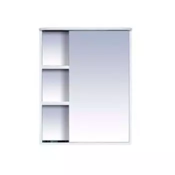 Шкаф-зеркало Misty "Венера 70", правый, белый, со подсветкой