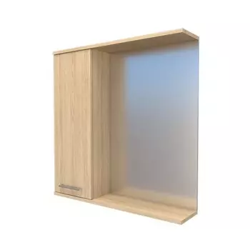 Шкаф-Зеркало "Палермо 70" левый 15 см х 70 см х 70 см