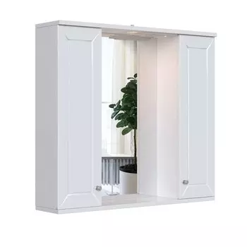 Шкаф-зеркало подвесной SanStar "Бриз 80" белый